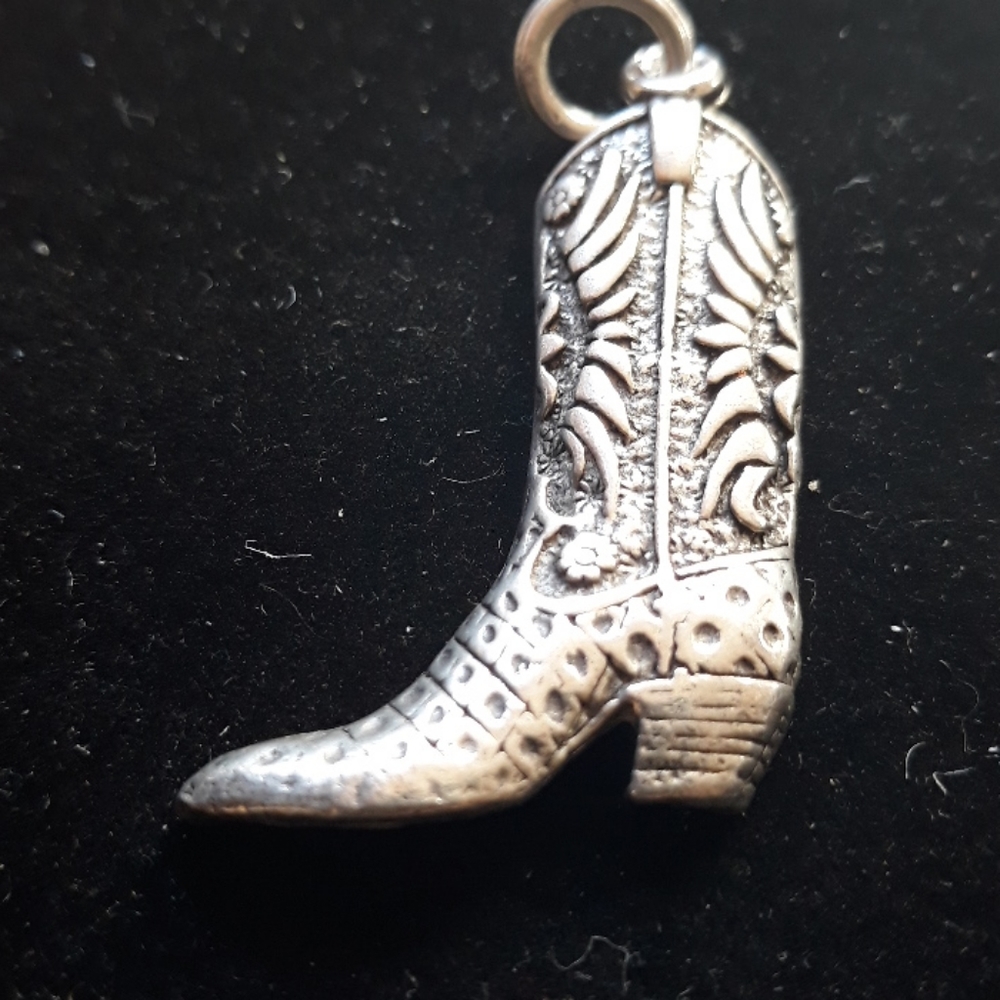 Sterling silver boot